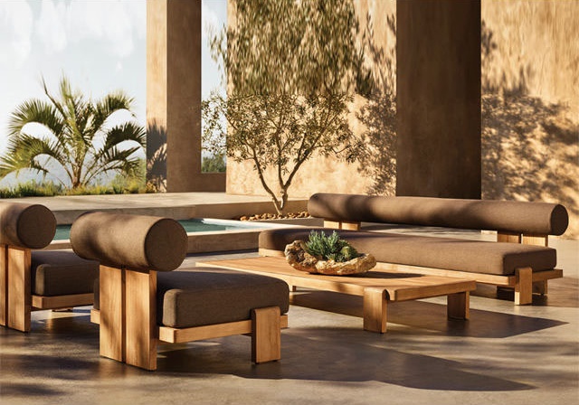 Teak Outdoor Sofa Set