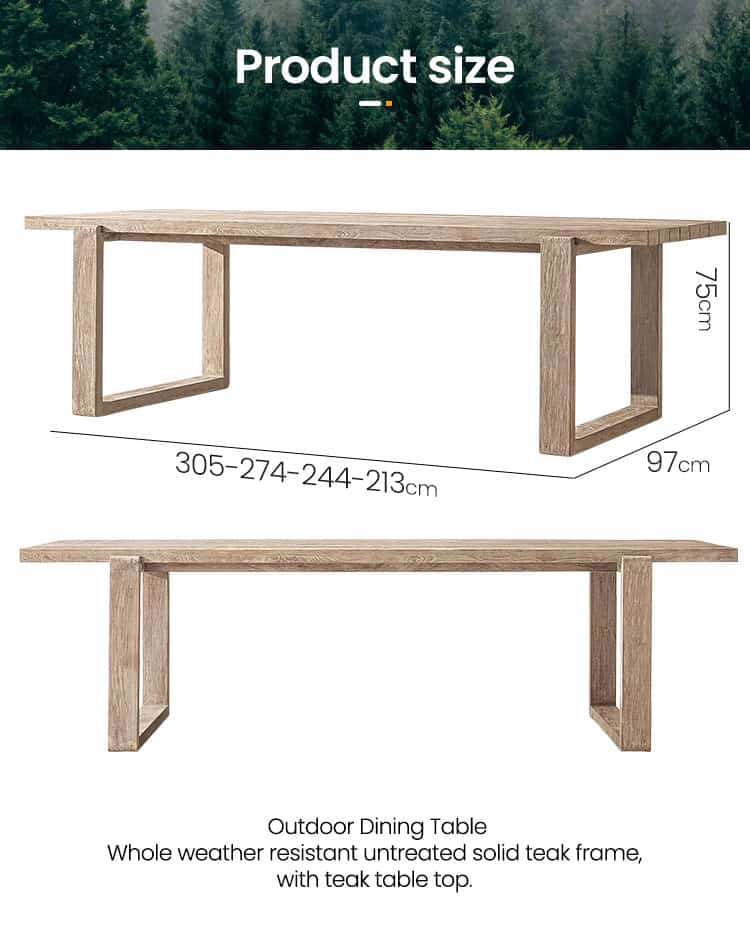 outdoor dining table